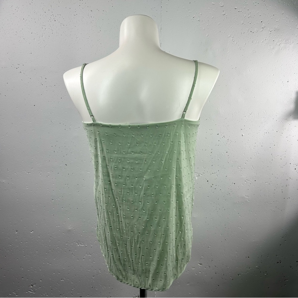 The Limited Sage Polka Dot Tank Top L - Picture 6 of 6